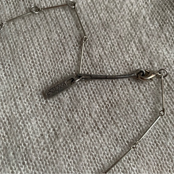 Anne Marie Chagnon signed brutalist mixed medium necklace - Picture 10 of 11